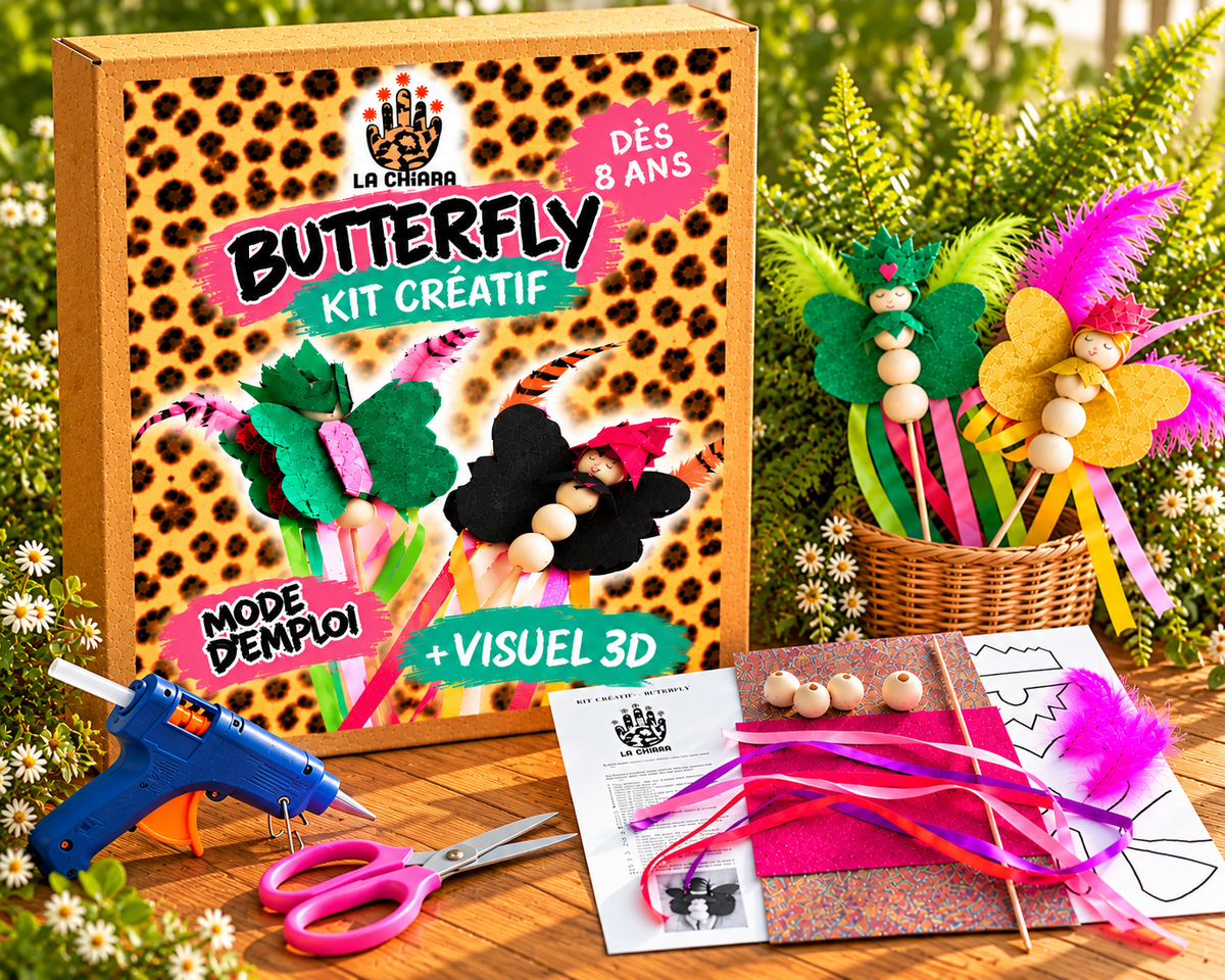 Kit créatif BUTTERFLY dès 8 ans